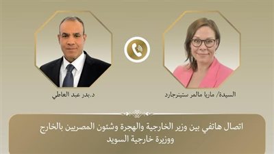  وزير الخارجية يعرب عن تطلعه لدعم السويد للمصالح المصرية داخل الاتحاد الأوروبي
