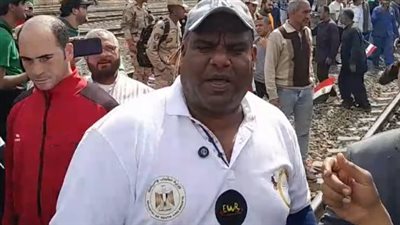 صايم ومتسحر بيض.. أشرف كابونجا يستعد لسحب قطار يزن أكثر من 279 طنا بمحطة رمسيس| بث مباشر 