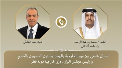 وزير الخارجية ونظيره القطري يبحثان جهود وقف إطلاق النار بغزة