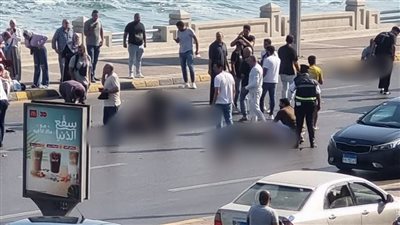 ننشر أسماء ضحايا حادث انقلاب واصطدام بريق كورنيش الإسكندرية