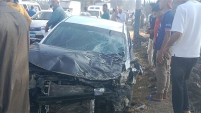 بالأسماء.. إصابة 13 شخصًا إثر تصادم ملاكي وميكروباص بكفر الشيخ