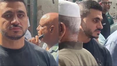 كان زي والدي.. بكاء كريم السبكي خلال تشييع جثمان السيناريست أحمد عبد الله من مسجد السراج المنير