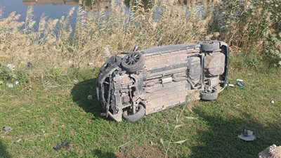 إصابة 20 شخصا في حادث انقلاب سيارة ربع نقل بالمنيا 