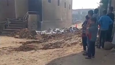 كسر خط غاز طبيعي برطباط في المنيا بسبب مقاول.. والجهات المختصة تسيطر على الوضع
