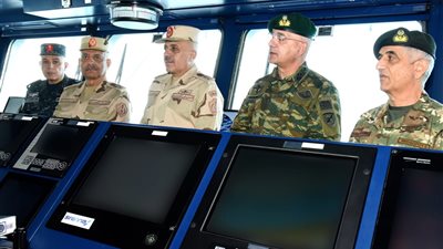 وزير الدفاع يشهد تنفيذ المرحلة الرئيسية للتدريب المشترك 