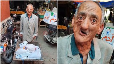 استأصل جزءًا من وجهه.. عم سيد 85 عامًا يكافح يوميًا بالبرويطة وسط السوق ليؤمّن لقمة عيش ابنته: نفسي أعمل عمرة