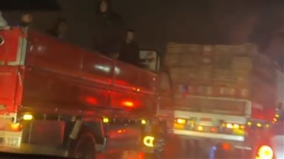 بسبب الأمطار.. شلل مروري بطريق الإسكندرية الصحراوي قبل البوابات