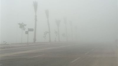 محافظة مطروح تحذر السائقين من كثافة الشبورة المائية على الطرق السريعة 