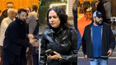 أحمد حاتم ومحمد ممدوح أبرز الحضور في عزاء والد الفنانة علا رشدي بمسجد الشرطة