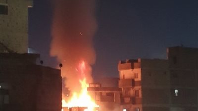 السيطرة على حريق في منزلين بسوهاج دون خسائر بشرية