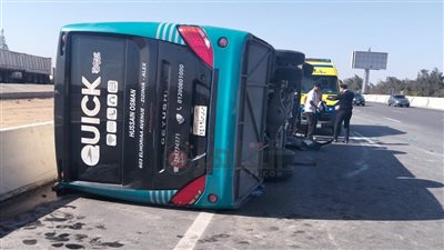 إصابة 15 شخصًا في انقلاب أتوبيس فريق كرة السلة للناشئين بالاتحاد السكندري