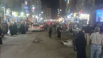 إعادة فتح شارع أحمد عرابي بالسويس بعد حملة مكثفة لرفع الإشغالات