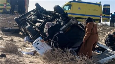 مصرع شخص وإصابة 14 في انقلاب ميكروباص بشمال سيناء