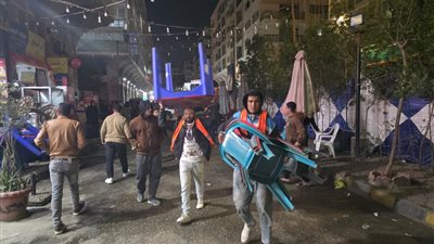 جهاز 6 أكتوبر يشن حملة مكبرة لإعادة الانضباط ورفع الإشغالات بميدان الحصري والحي المتميز