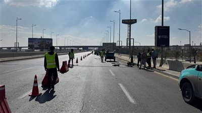 جهاز مدينة 6 أكتوبر يعلن بدء تنفيذ خطة شاملة لرفع كفاءة وتطوير كوبري العبور