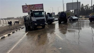 ضعف مياه الشرب بسبب كسر مفاجئ بخط رئيسي بـ 6 أكتوبر 