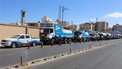 مياه مطروح ترفع حالة الاستعداد القصوى لمواجهة موجة الأمطار المتوقعة