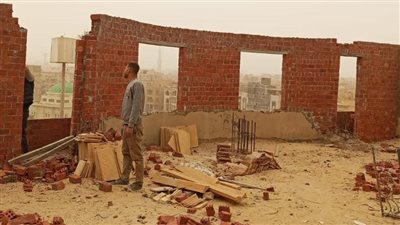إزالة فورية لأعمال بناء مخالفة بالحي الأول في 6 أكتوبر