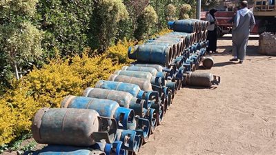 ضبط أسطوانات بوتاجاز قبل بيعها في السوق السوداء بـ3 مراكز بالمنوفية