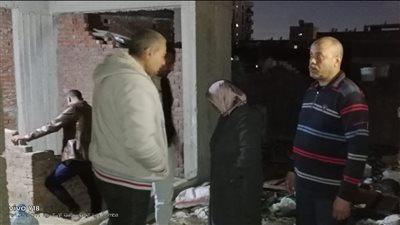 إزالة أعمال بناء بدون ترخيص في المهد بالحضرة الجديدة خلال حملة لحي وسط بالإسكندرية