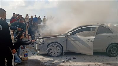 السيطرة على حريق سيارة ملاكي بطريق الكورنيش بالإسكندرية