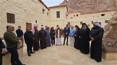 محافظ جنوب سيناء في أول زيارة لدير سانت كاترين: رمز للتسامح الديني والتعايش بين الأديان│ صور 
