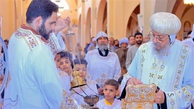 صلوات أسبوع الآلام.. الأنبا يواقيم يترأس قداس خميس العهد بدير الأنبا متاؤس الفاخوري في إسنا