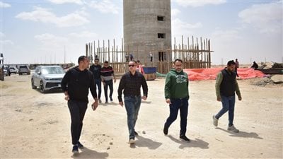 رئيس جهاز العلمين الجديدة يتفقد خزانات التكديس الجنوبية