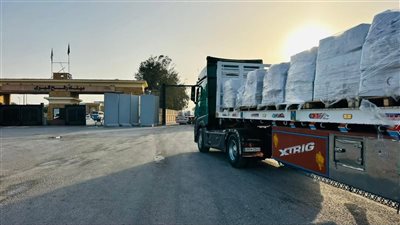 الهلال الأحمر المصري يستقبل الدفعة الـ37 من المصابين الفلسطينيين ويدفع بقافلة 