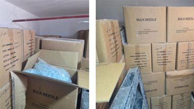 بحوزته أكثر من 2 مليون قطعة.. القبض على مدير شركة لتصنيع المستلزمات الطبية مجهولة المصدر بالإسكندرية