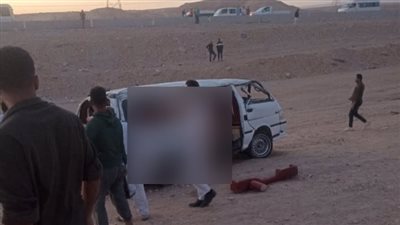 إصابة عدد من الركاب في انقلاب ميكروباص بطريق العين السخنة