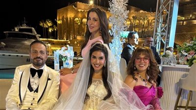 حفل زفاف ياسمين صبري وخالد سرحان.. صور جديدة من كواليس فيلم نصيب