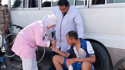 هيئة الرعاية الصحية تشارك في التأمين الطبي لبطولة الجمهورية للدراجات بمحافظة السويس 2026/2025