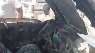السيطرة على حريق نشب بسيارة أسفل كوبري العوايد بالإسكندرية