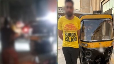 عاتبه بسبب السير عكس الاتجاه.. ضبط سائق توك توك تعدى على حلاق في الهرم