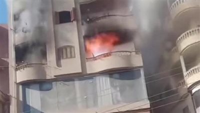 حريق يلتهم محتويات شقة سكنية في بسيون بالغربية