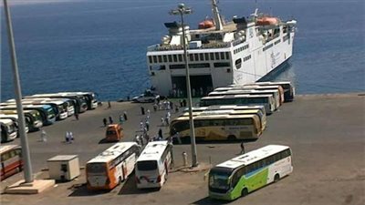 تداول 5400 طن بضائع و389 شاحنة بميناء نويبع