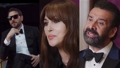 أحمد عز وكريم عبد العزيز ومونيكا بيلوتشي ونجوم عالميون يروجون لـ فيلم 7DOGS