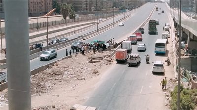 تصادم سيارتين على محور كمال عامر بالجيزة يسفر عن إصابات