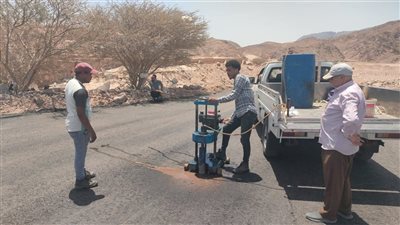 استلام أعمال خطة الطرق بمدينة طابا ضمن الخطة الاستثمارية 2026/2025