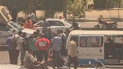 إصابة شاب في حادث تصادم على طريق محور السادات بالتجمع
