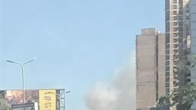 حريق بالقرب من كوبري المنيب.. والحماية المدنية تحاول السيطرة