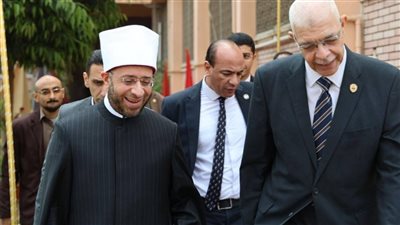 وزير الأوقاف ورئيس جامعة المنوفية     