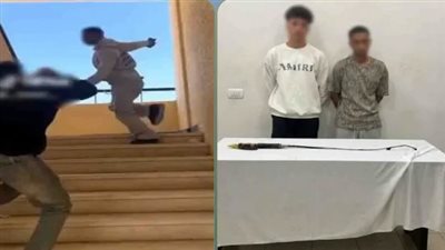 التحقيق مع المتهم بالتعدي على آخر باستخدام كرباج في مدرسة بالسويس