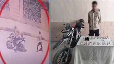 خطفها وهرب بدراجة نارية.. القبض على المتهم بسرقة حقيبة مندوب مبيعات بالجيزة