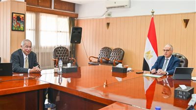وزير الري يلتقي مستشار إمبراطور اليابان لشؤون المياه لتوحيد المواقف وتبني الأفكار بصورة مشتركة 