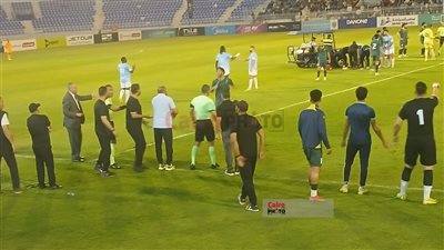 نقل لاعب الاتحاد السكندري إلى مستشفى المحلة العام بعد الإصابة في مباراة غزل المحلة