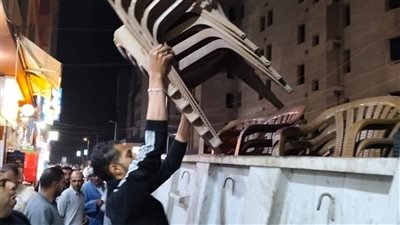 حملة مسائية مكثفة تطيح بـ477 حالة إشغال وتعدٍّ بشوارع دمنهور في البحيرة