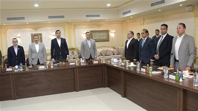 وزيرا الرياضة والتخطيط ومحافظ بورسعيد يبحثون إزالة معوقات مشروع استاد المصري الجديد