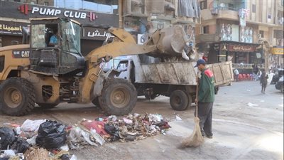في أول أيام العيد.. الجيزة ترفع أطنان القمامة والمخلفات بالأحياء والمراكز والمدن